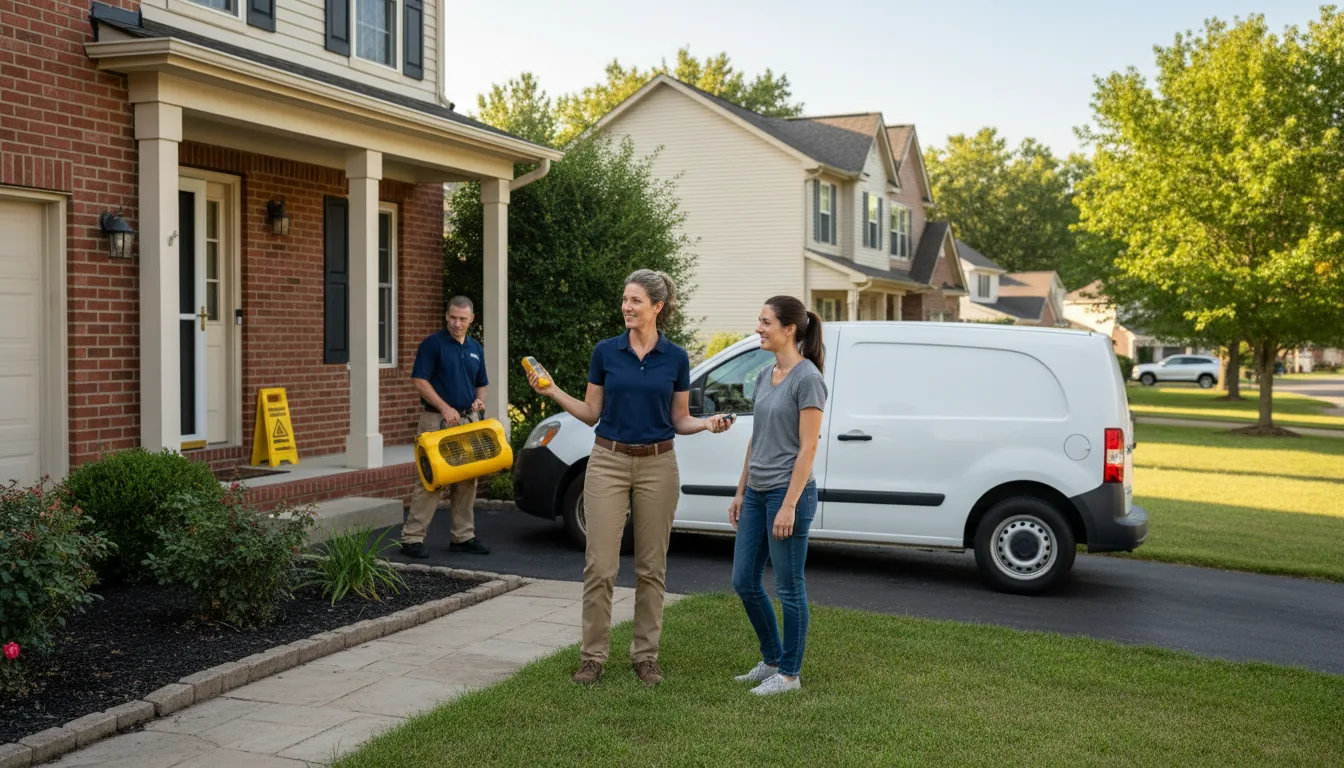 Water restoration image for Home Water Damage Repair in Denmark, WI